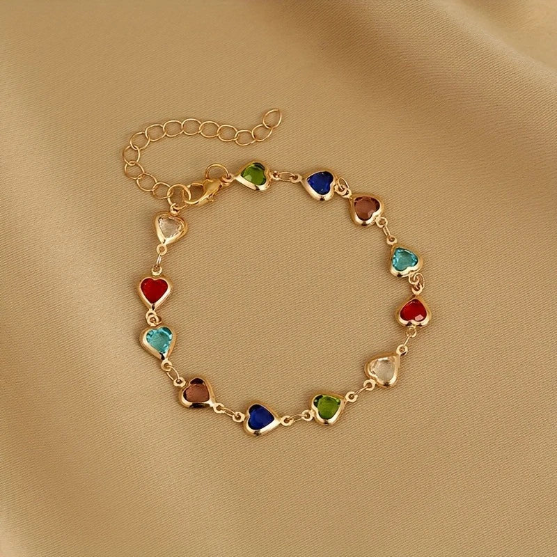 🌈 Heartstone Charm Bracelet