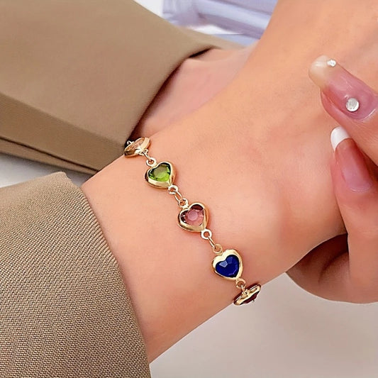 🌈 Heartstone Charm Bracelet