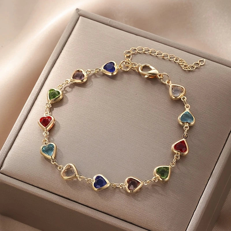 🌈 Heartstone Charm Bracelet